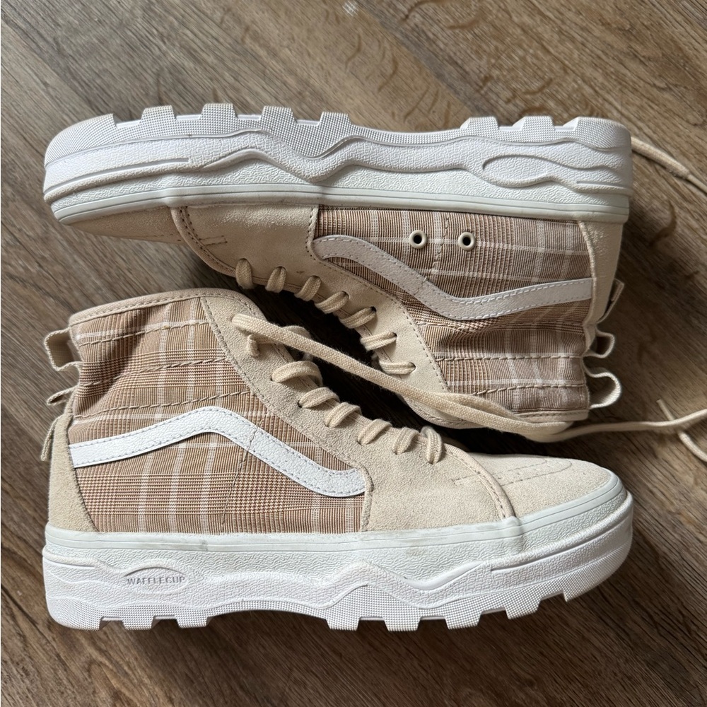 Vans Womens Tan High-Top Sneakers